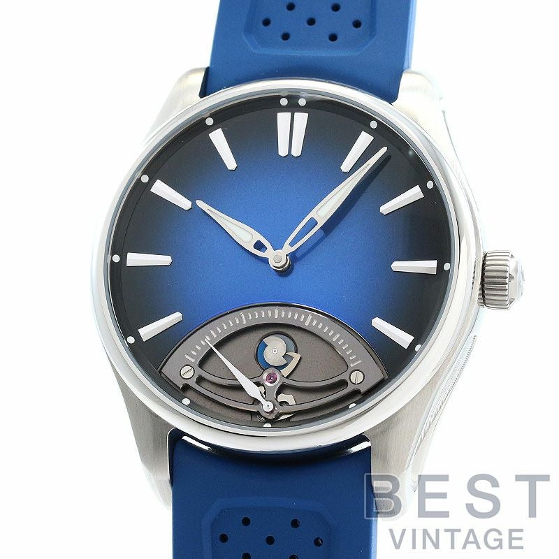 中古】H.MOSER PIONEER RETROGRADE SECONDS MIDNIGHT BLUE H.モーザー