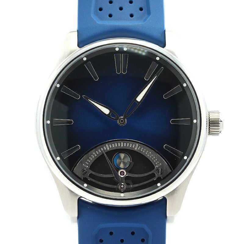 中古】H.MOSER PIONEER RETROGRADE SECONDS MIDNIGHT BLUE H.モーザー