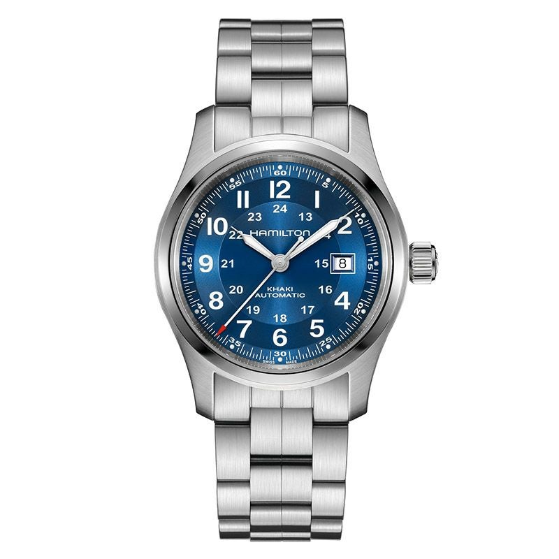 稼働 HAMILTON Khaki 腕時計 ネイビー レディース 2895 HAMILTON KHAKI FIELD AUTO 42mm ハミルトン カーキ フィールド オート