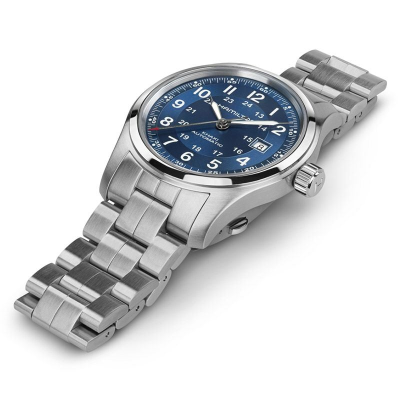 稼働 HAMILTON Khaki 腕時計 ネイビー レディース 2895 HAMILTON KHAKI FIELD AUTO 42mm ハミルトン カーキ フィールド オート