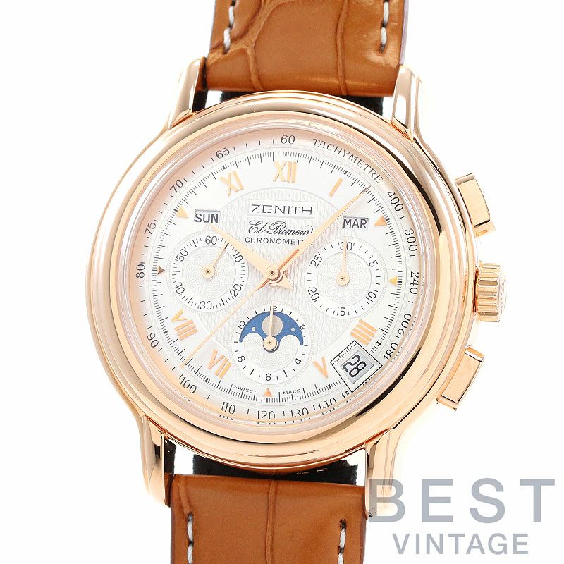 中古】ZENITH CHRONOMASTER EL PRIMERO TRIPLE CALENDAR MOONPHASE