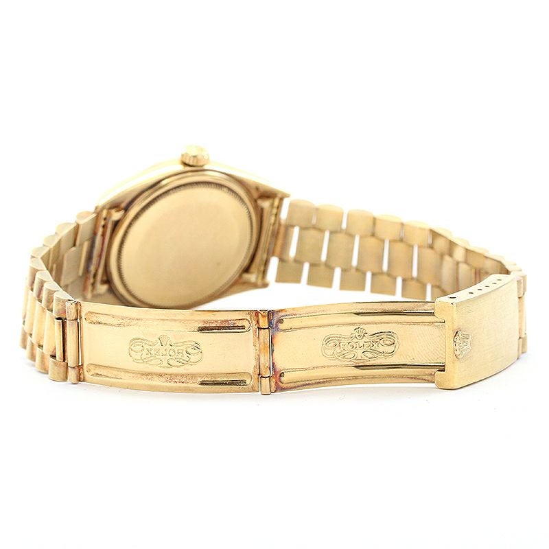 【中古】ROLEX OYSTER PERPETUAL DAY-DATE BLACK GILT DIAL ロレックス オイスターパーペチュアル デイデイト ブラックミラー ダイヤル 1803/8