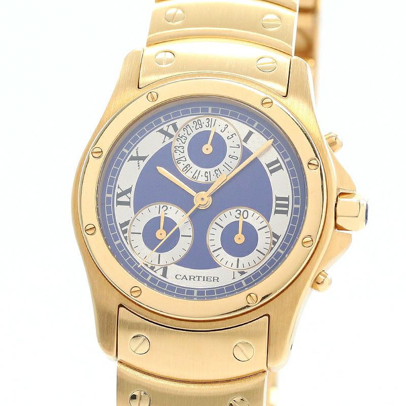 中古】CARTIER SANTOS RONDE MEDIUM MODEL CHRONO REFLEX / SANTOS