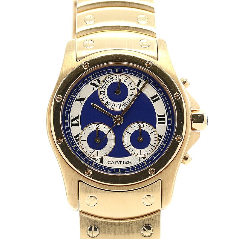 中古】CARTIER SANTOS RONDE MEDIUM MODEL CHRONO REFLEX / SANTOS