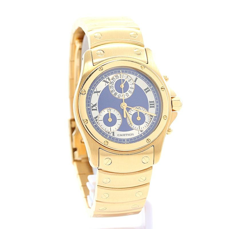 中古】CARTIER SANTOS RONDE MEDIUM MODEL CHRONO REFLEX / SANTOS