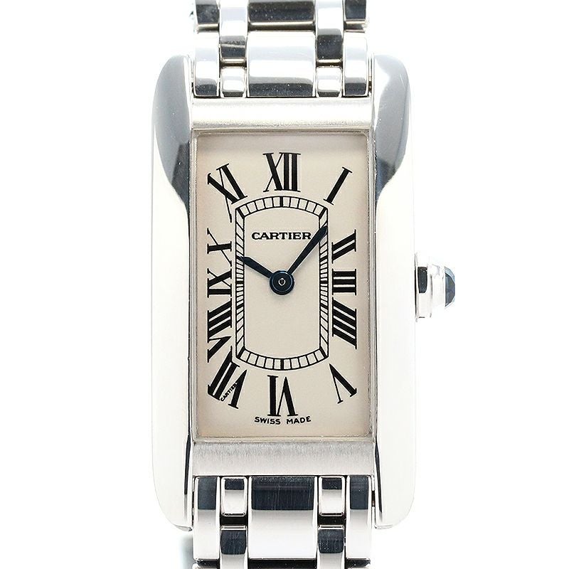 中古】CARTIER TANK AMERICAINE SMALL MODEL カルティエ タンク