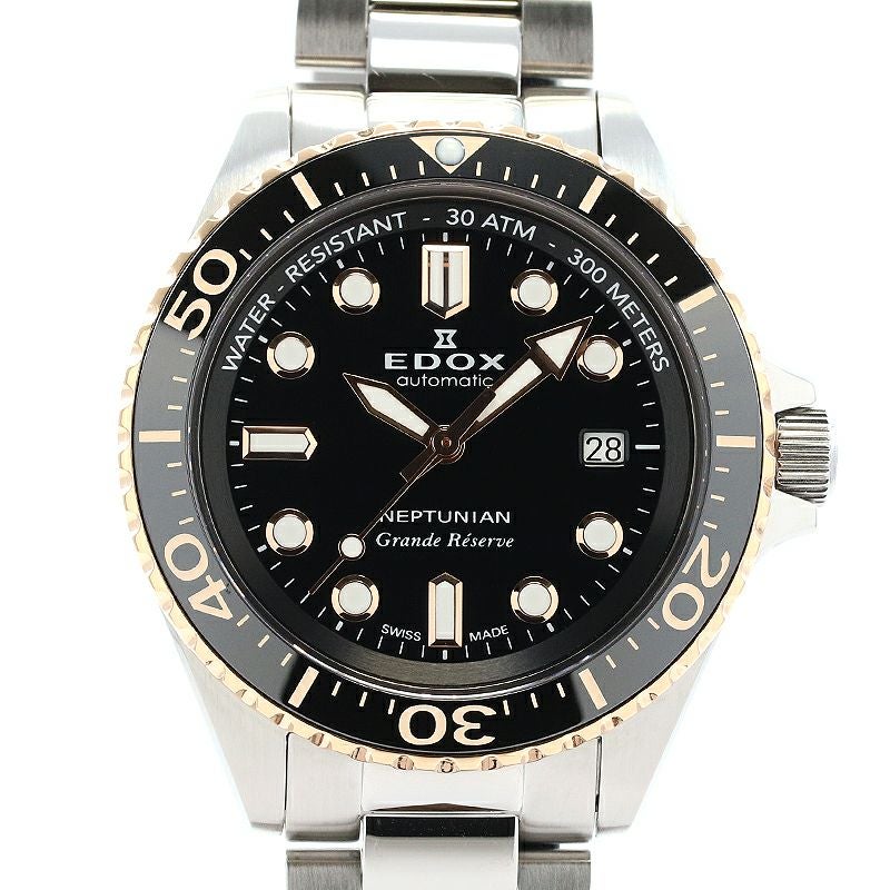 中古】EDOX NEPTUNIAN GRANDE RESERVE DATE AUTOMATIC エドックス