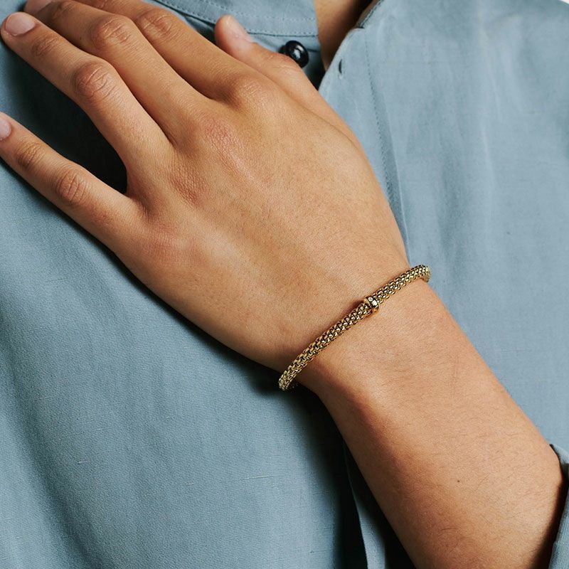 FOPE SOLO COLLECTION  FLEX'IT フォッペ ソロ コレクション フレグジット ブレスレット M 01M06BX_BB_R_XRX_00M