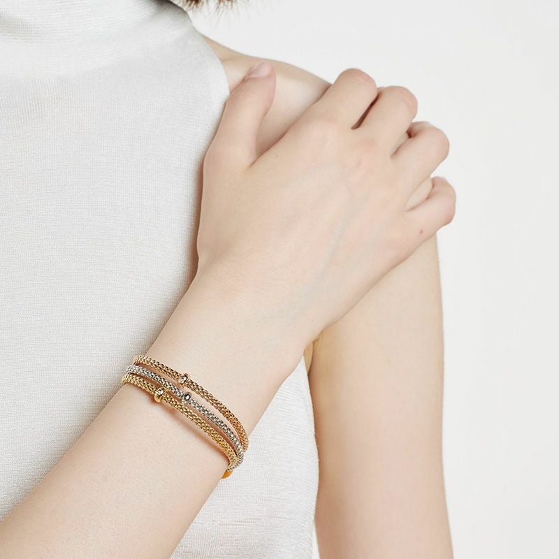 FOPE PRIMA COLLECTION  FLEX'IT フォッペ プリマ コレクション フレグジット ブレスレット M 01M08BX_BB_G_XRX_00M