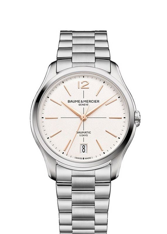 BAUME＆MERCIER <br>Clifton Baumatic White M0A10793 <br>ボーム＆メルシエ <br>クリフトン ボーマティック ホワイト <br>M0A10793