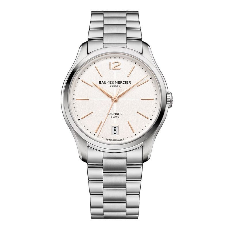 BAUME＆MERCIER <br>Clifton Baumatic White M0A10793 <br>ボーム＆メルシエ <br>クリフトン ボーマティック ホワイト <br>M0A10793