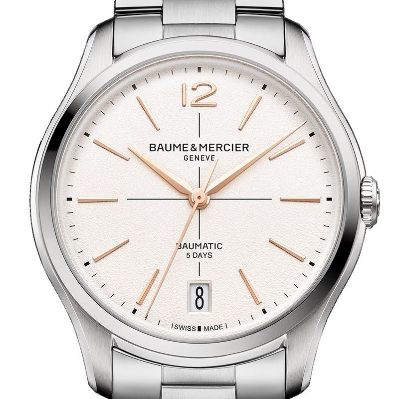 BAUME＆MERCIER <br>Clifton Baumatic White M0A10793 <br>ボーム＆メルシエ <br>クリフトン ボーマティック ホワイト <br>M0A10793