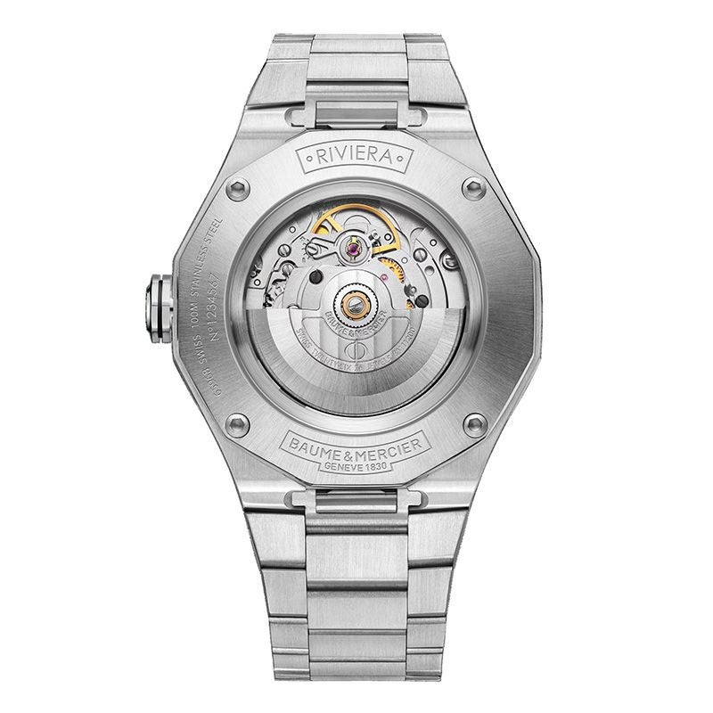 BAUME＆MERCIER <br>Riviera Date White&Black M0A10829 <br>ボーム＆メルシエ <br>リビエラ デイト ホワイト&ブラック <br>M0A10829