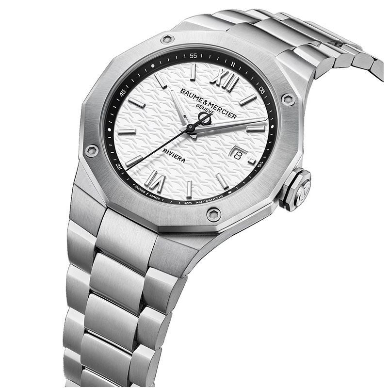 BAUME＆MERCIER Riviera Date White&Black M0A10829 ボーム＆メルシエ