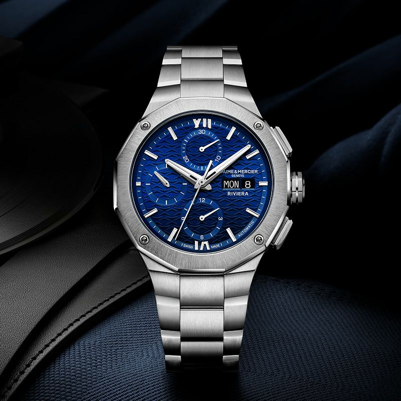 BAUME＆MERCIER Riviera Chronograph Blue Day-Date - 41mm M0A10826