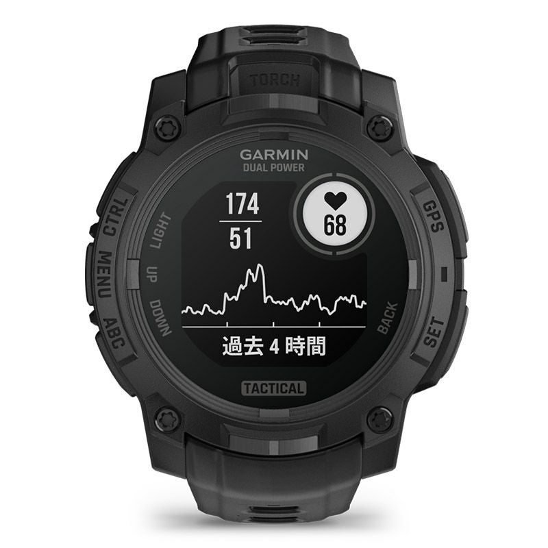 GARMIN Instinct 3 Dual Power Tactical 45mm Black ガーミン 