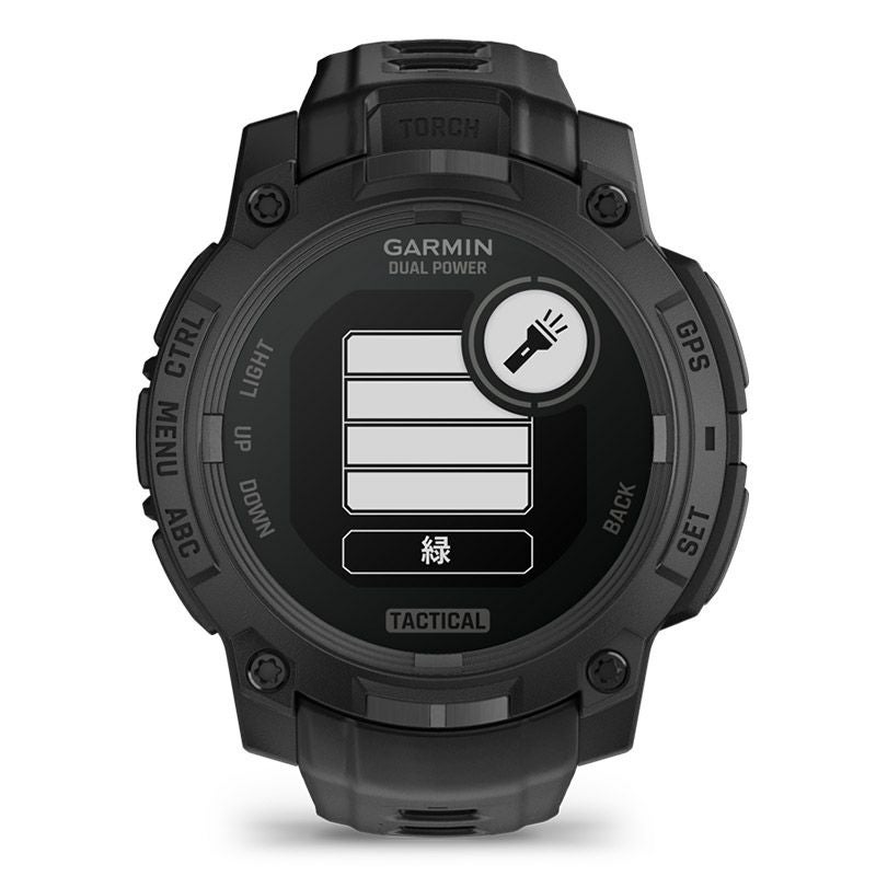 GARMIN Instinct 3 Dual Power Tactical 45mm Black ガーミン
