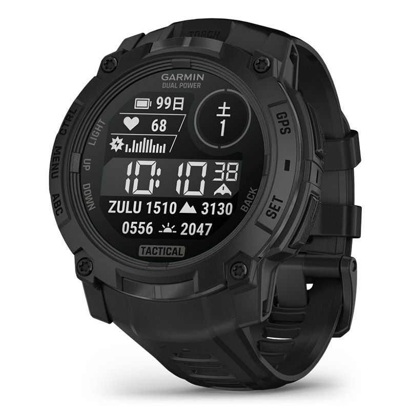 GARMIN Instinct 3 Dual Power Tactical 50mm Black ガーミン