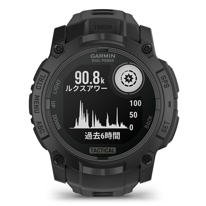 GARMIN Instinct 3 Dual Power Tactical 50mm Black ガーミン 