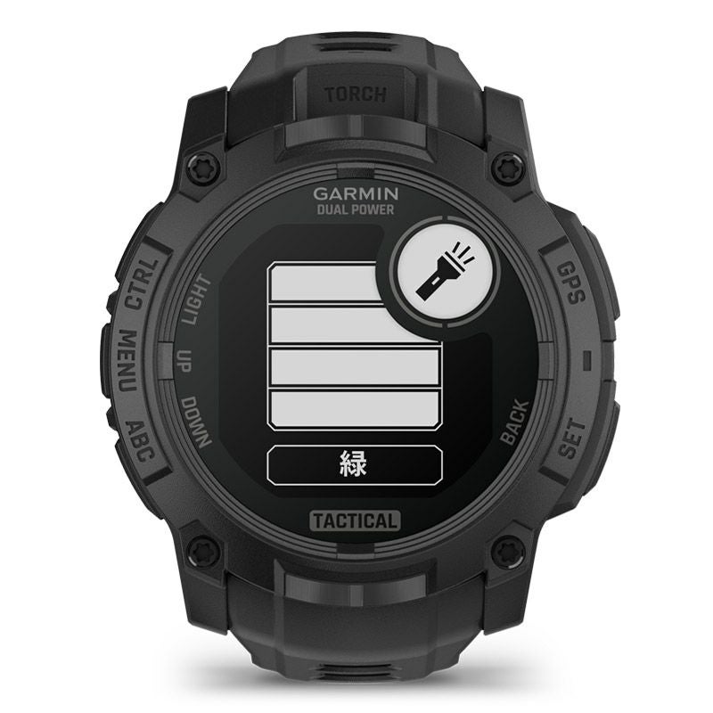 GARMIN Instinct 3 Dual Power Tactical 50mm Black ガーミン