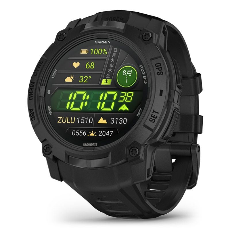 GARMIN Instinct 3 AMOLED Tactical 50mm Black ガーミン