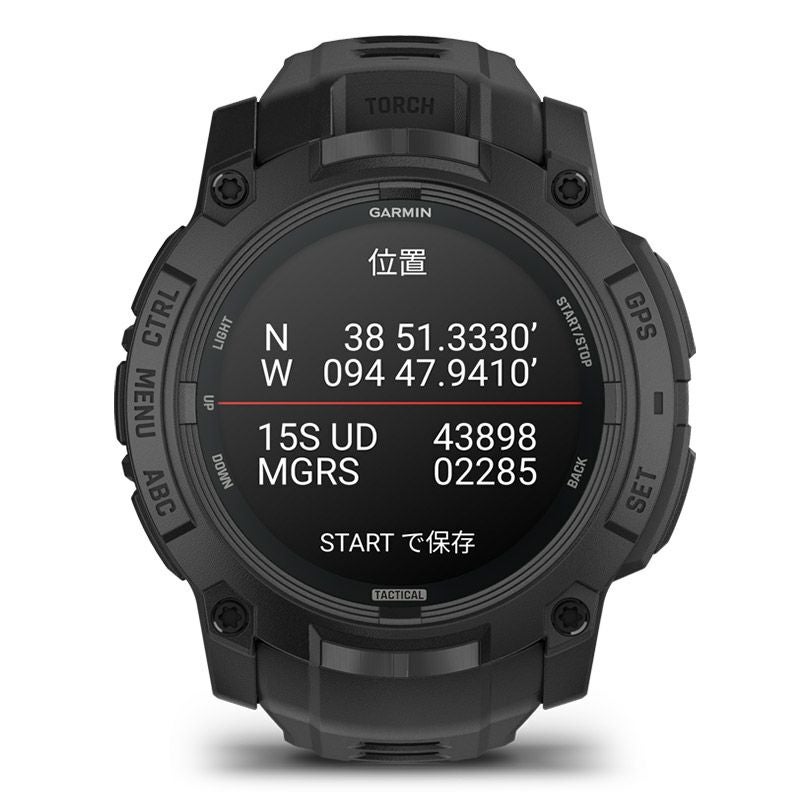 GARMIN Instinct 3 AMOLED Tactical 50mm Black ガーミン