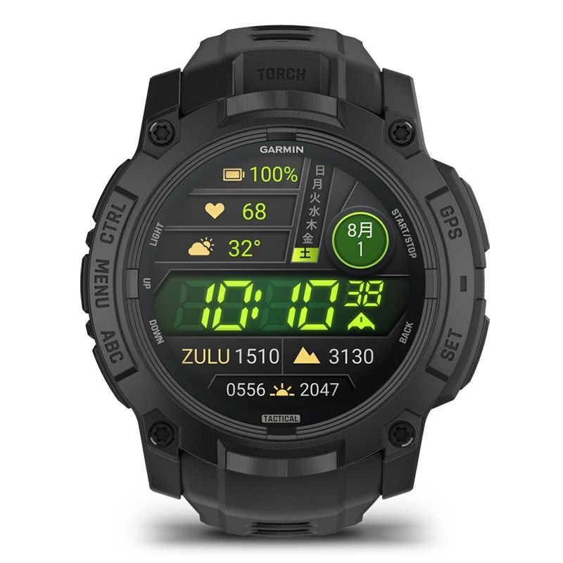GARMIN Instinct 3 AMOLED Tactical 50mm Black ガーミン 
