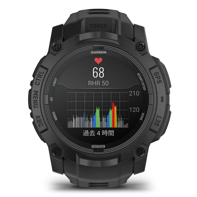 GARMIN Instinct 3 AMOLED Tactical 50mm Black ガーミン