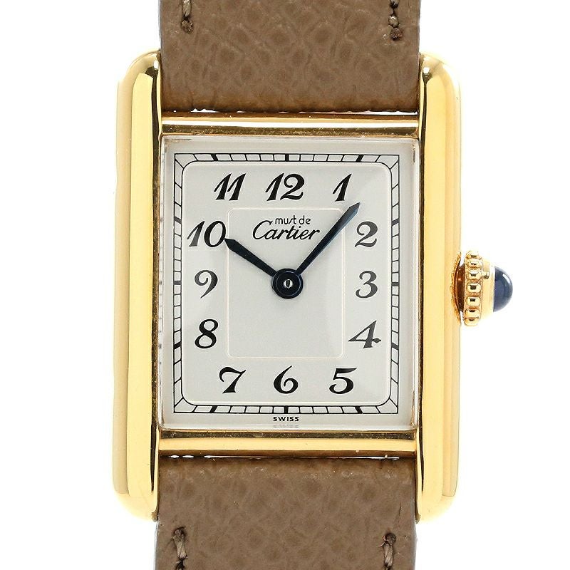 中古】CARTIER MUST TANK SMALL MODEL VERMEIL カルティエ マスト