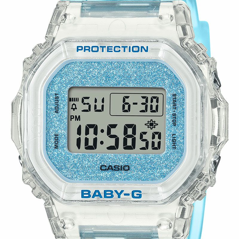 Baby-G デジタル腕時計 シルバー g-ms 水色 電池切れ BABY-G G-MS 