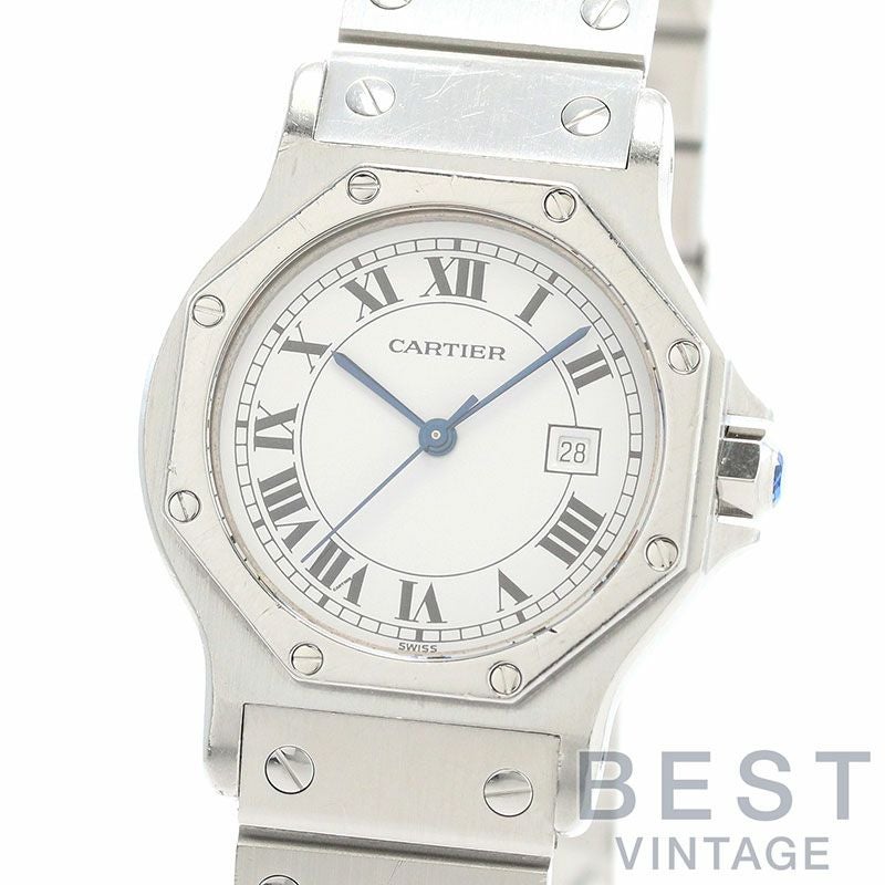 【中古】CARTIER SANTOS RONDE  / SANTOS OCTAGON LARGE MODEL カルティエ サントス ロンド LM / サントス オクタゴン LM 81037188