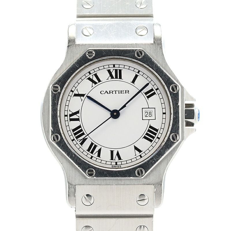 【中古】CARTIER SANTOS RONDE  / SANTOS OCTAGON LARGE MODEL カルティエ サントス ロンド LM / サントス オクタゴン LM 81037188