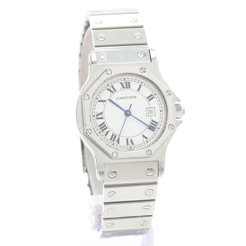 【中古】CARTIER SANTOS RONDE  / SANTOS OCTAGON LARGE MODEL カルティエ サントス ロンド LM / サントス オクタゴン LM 81037188