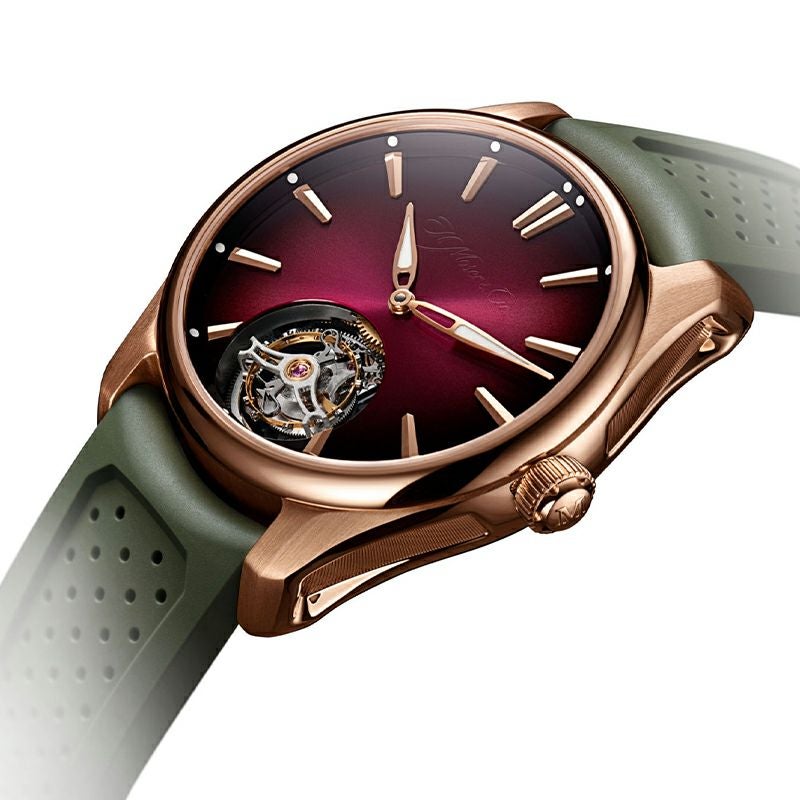 H.Moser ＆ Cie. <br>PIONEER TOURBILLON BURGUNDY <br>H.モーザー <br>パイオニア・トゥールビヨン バーガンディ <br>3805-0400