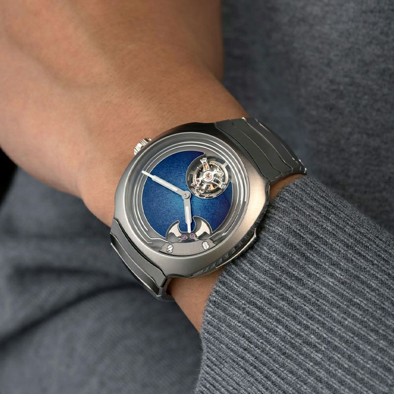 H.Moser ＆ Cie. <br>STREAMLINER CONCEPT MINUTE REPEATER TOURBILLON BLUE ENAMEL <br>H.モーザー <br>ストリームライナー・コンセプト ミニッツリピーター トゥールビヨン ブルーエナメル <br>6905-1200