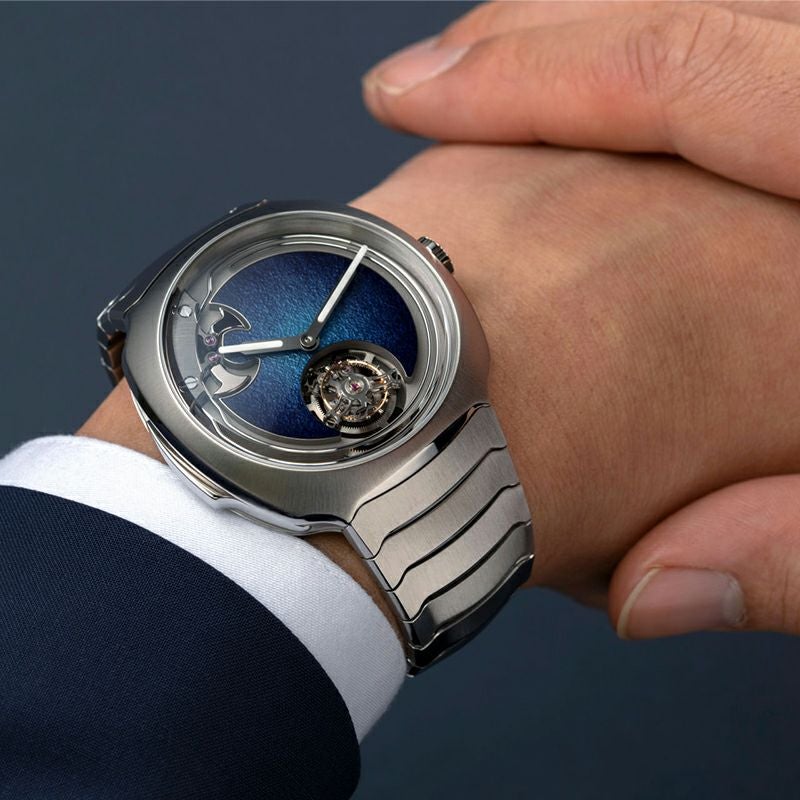 H.Moser ＆ Cie. <br>STREAMLINER CONCEPT MINUTE REPEATER TOURBILLON BLUE ENAMEL <br>H.モーザー <br>ストリームライナー・コンセプト ミニッツリピーター トゥールビヨン ブルーエナメル <br>6905-1200