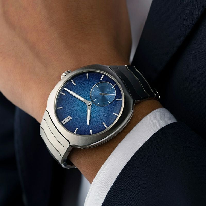 H.Moser ＆ Cie. <br>STREAMLINER SMALL SECONDS BLUE ENAMEL <br>H.モーザー <br>ストリームライナー・スモールセコンド ブルーエナメル <br>6500-1200