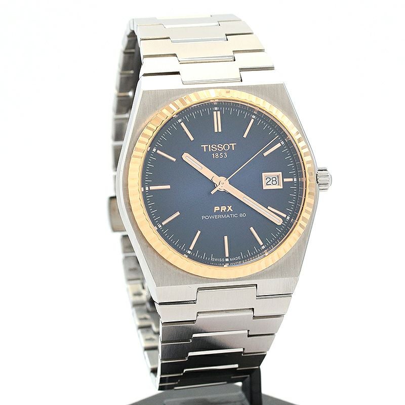 中古】TISSOT PRX POWERMATIC 80 STEEL & 18K GOLD BEZEL ティソ PRX