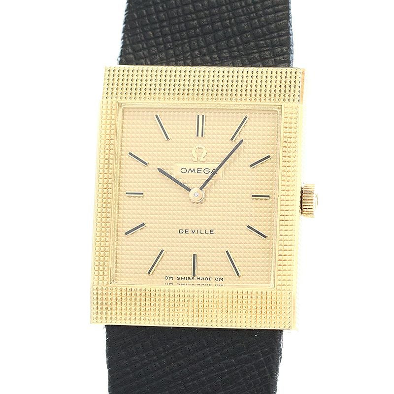 【不動品】OMEGA オメガ De Ville デビル 腕時計 中古】OMEGA DE VILLE SQUARE WATCH オメガ デヴィル スクエア