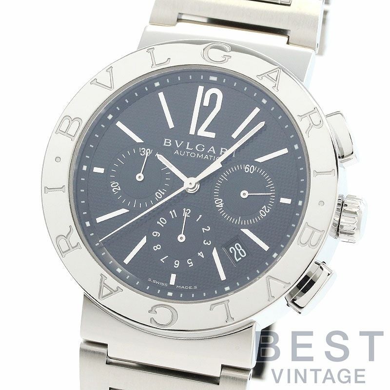 【中古】BVLGARI BVLGARI BVLGARI CHRONOGRAPH ブルガリ ブルガリ・ブルガリ クロノグラフ BB42SSCH