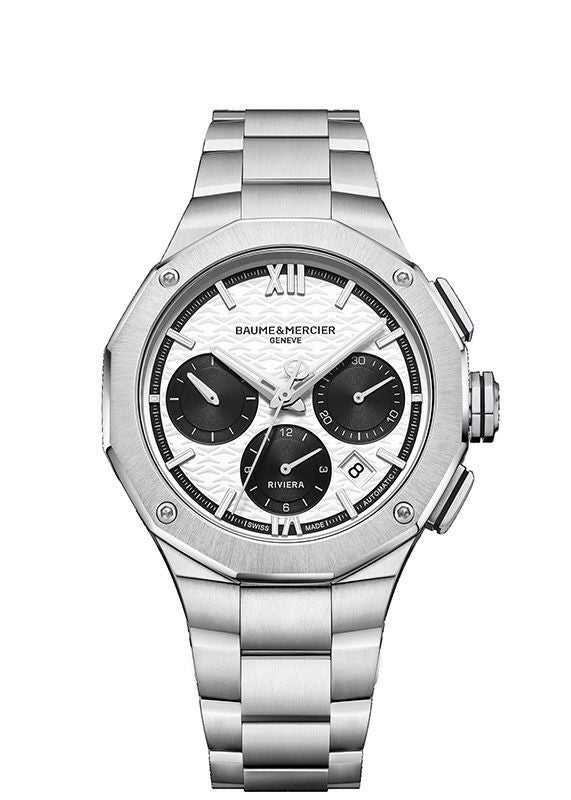 BAUME＆MERCIER Riviera Chronograph White & Black ボーム