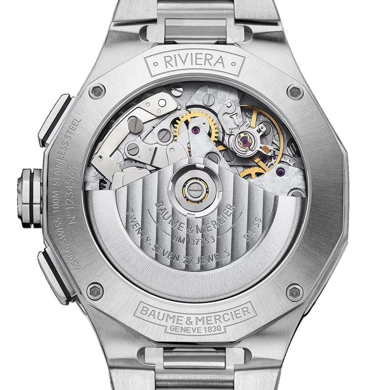 BAUME＆MERCIER Riviera Chronograph White & Black ボーム