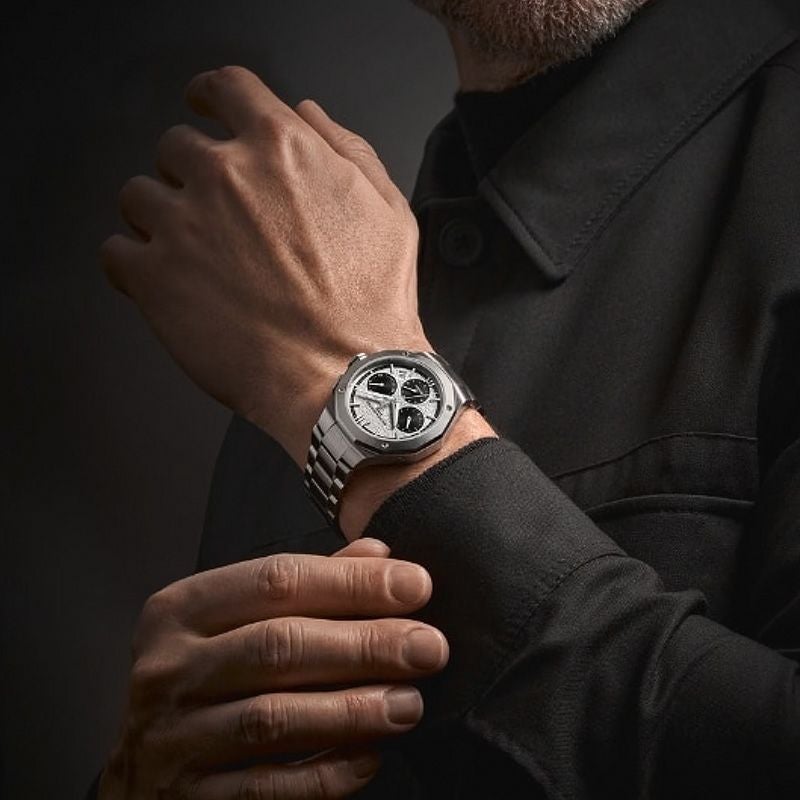 BAUME＆MERCIER Riviera Chronograph White &amp; Black ボーム＆メルシエ リビエラ クロノグラフ ホワイト&amp;ブラック M0A10827