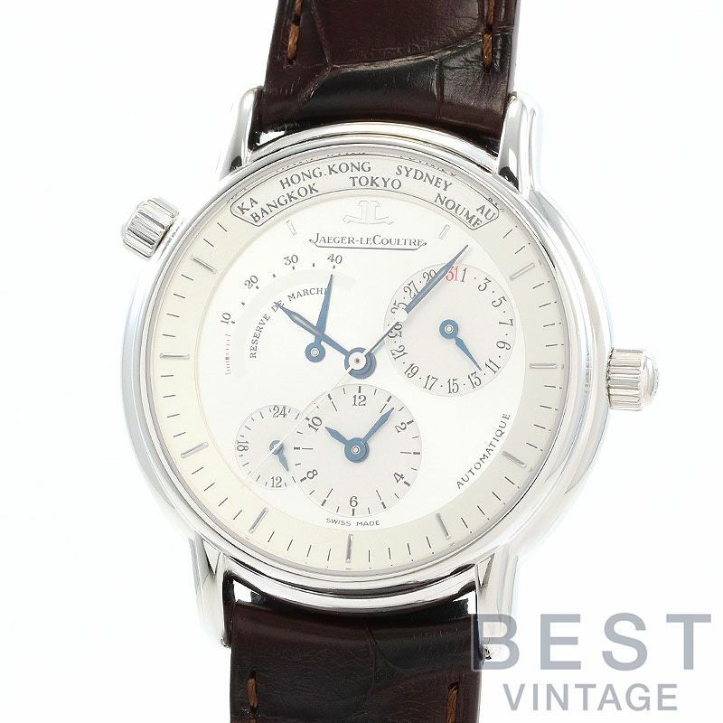 【OH済】 ジャガールクルト 【JAEGER-LECOULTRE】 ヴィンテージ メカニカル ラウンドシェイプ ウォッチ 602522(6025 22) レディース ブルー K18ホワイトゴールド 腕時計 時計 VINTAGE MECHANICAL ROUND SHAPE WATCH BLUE K18WG JL【中古】 Jaeger-LeCoultre - 【OH済】 ジャガールクルト 【JAEGER-LECOULTRE