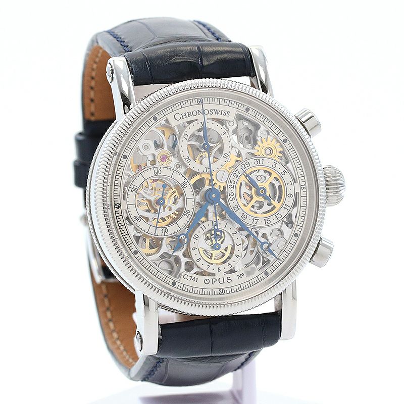 中古】CHRONOSWISS OPUS CHRONOGRAPH AUTOMATIC SKELETON クロノスイス 