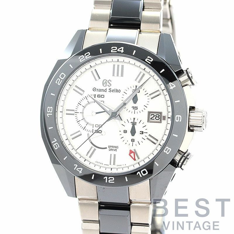【中古】GRAND SEIKO SPORTS COLLECTION SPRING DRIVE CHRONOGRAPH GMT グランドセイコー スポーツコレクション スプリングドライブ クロノグラフ GMT SBGC221 (9R86-0AG0)