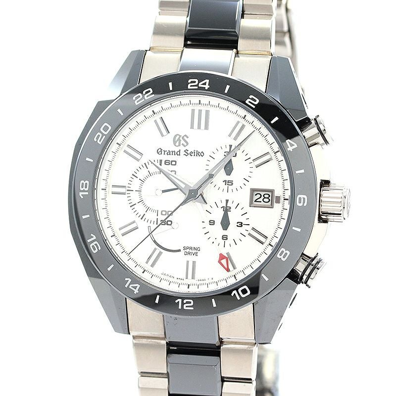 【中古】GRAND SEIKO SPORTS COLLECTION SPRING DRIVE CHRONOGRAPH GMT グランドセイコー スポーツコレクション スプリングドライブ クロノグラフ GMT SBGC221 (9R86-0AG0)