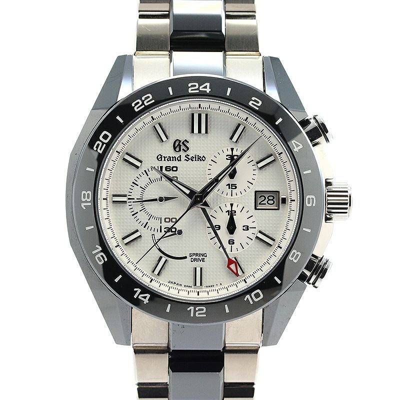 【中古】GRAND SEIKO SPORTS COLLECTION SPRING DRIVE CHRONOGRAPH GMT グランドセイコー スポーツコレクション スプリングドライブ クロノグラフ GMT SBGC221 (9R86-0AG0)