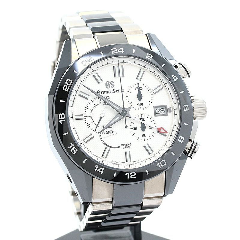 【中古】GRAND SEIKO SPORTS COLLECTION SPRING DRIVE CHRONOGRAPH GMT グランドセイコー スポーツコレクション スプリングドライブ クロノグラフ GMT SBGC221 (9R86-0AG0)