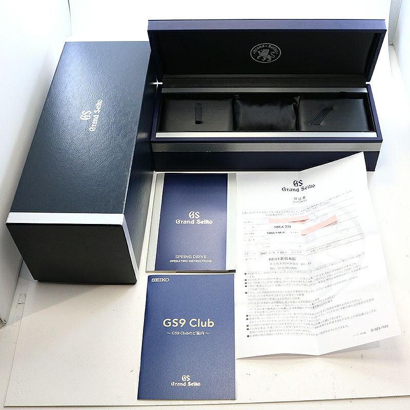 【中古】GRAND SEIKO SPORTS COLLECTION SPRING DRIVE CHRONOGRAPH GMT グランドセイコー スポーツコレクション スプリングドライブ クロノグラフ GMT SBGC221 (9R86-0AG0)